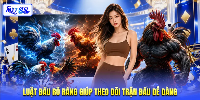 Luật đấu rõ ràng giúp theo dõi trận đấu dễ dàng