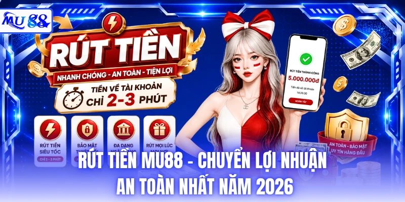 Rút Tiền MU88 - Chuyển Lợi Nhuận An Toàn Nhất Năm 2026